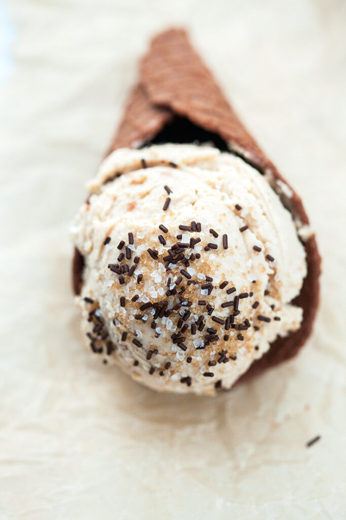 Homemade Peanut Butter Ice Cream Image