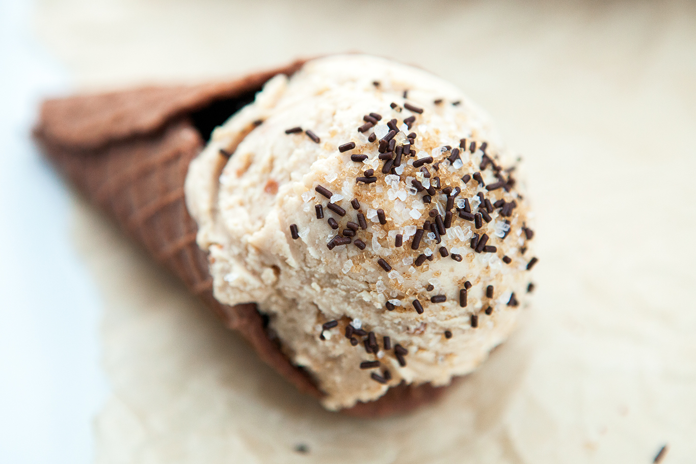 Homemade Peanut Butter Ice Cream Photo