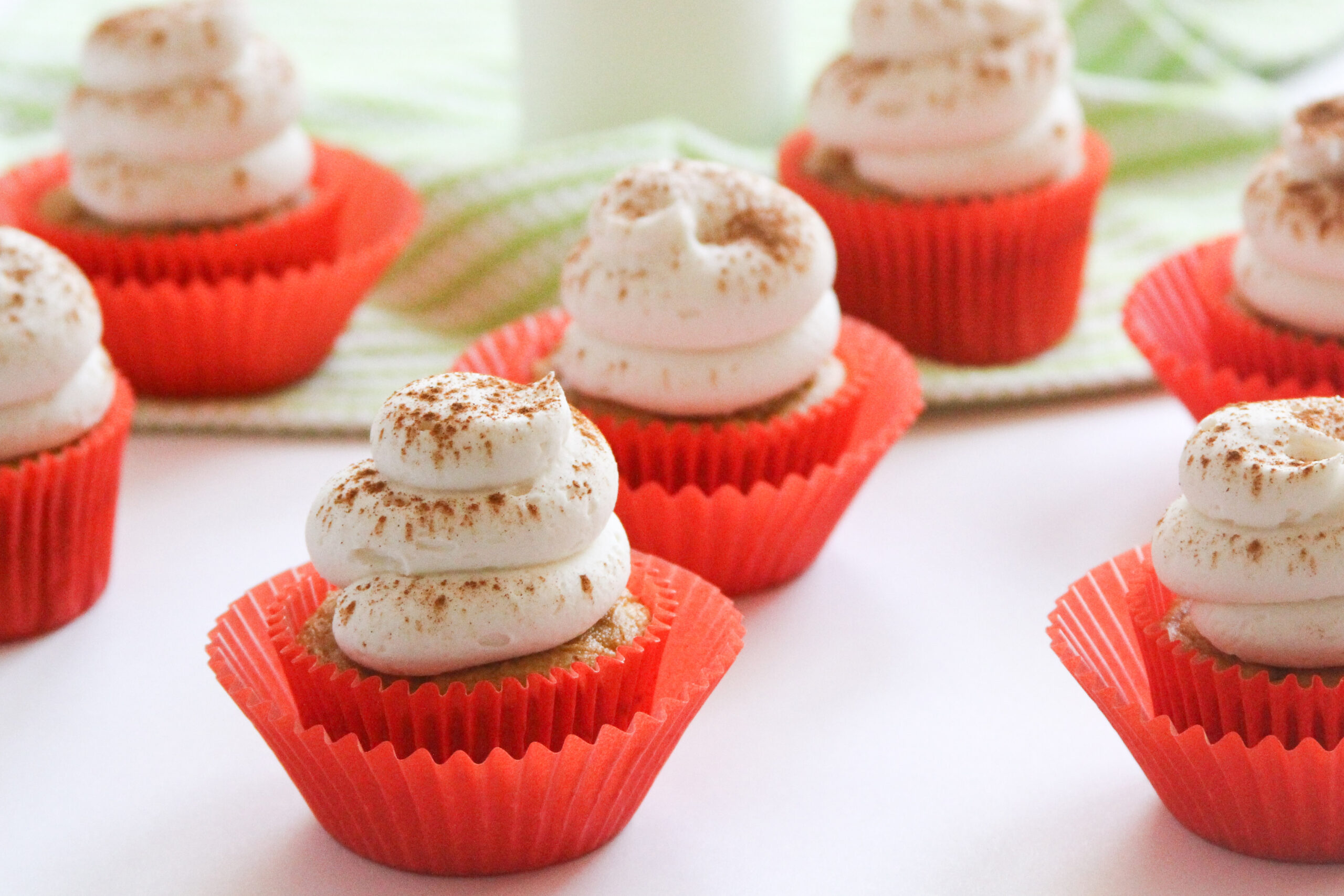 Pumpkin Cupcakes with Cream Cheese Frosting Photo