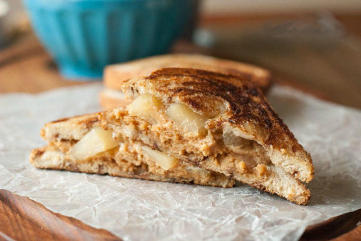 Apple Pie Grilled Peanut Butter Sandwich Photo