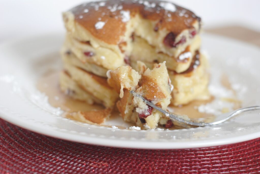 Cranberry White Chocolate Chip Pancakes Picture