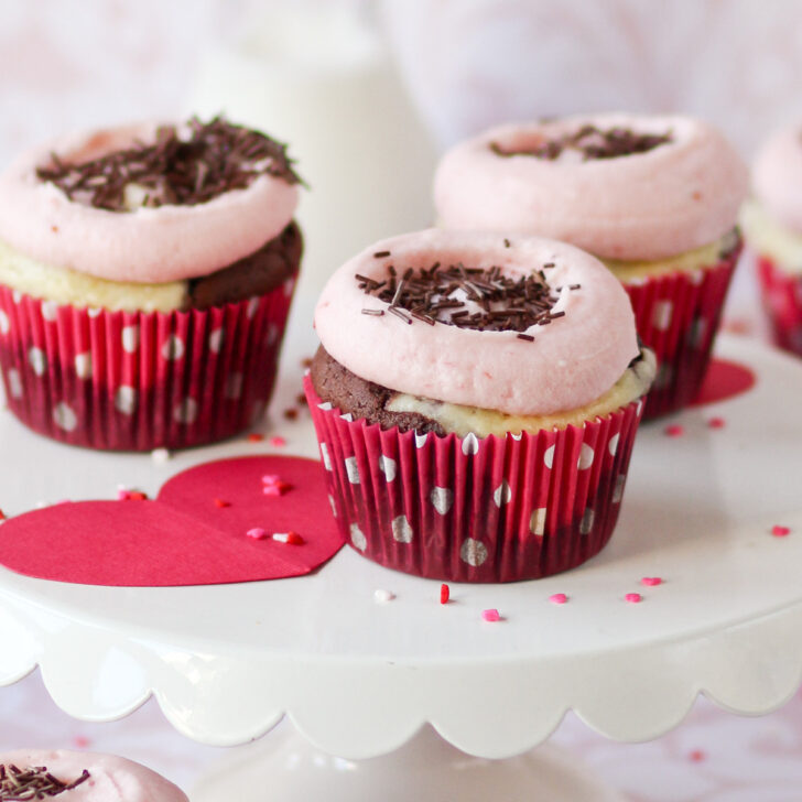 Chocolate Strawberry Cheesecake Cupcakes Photo