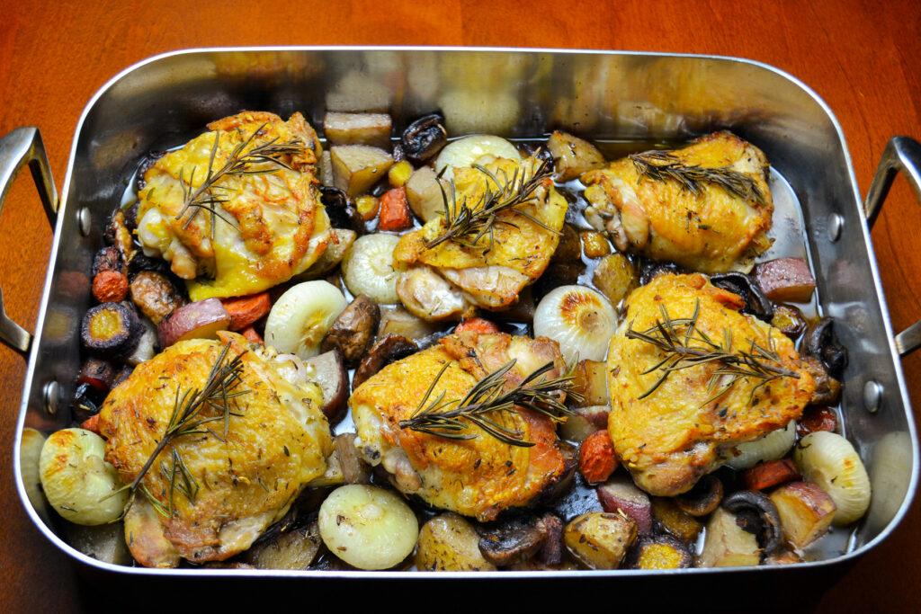Pan Roasted Chicken Thighs Image