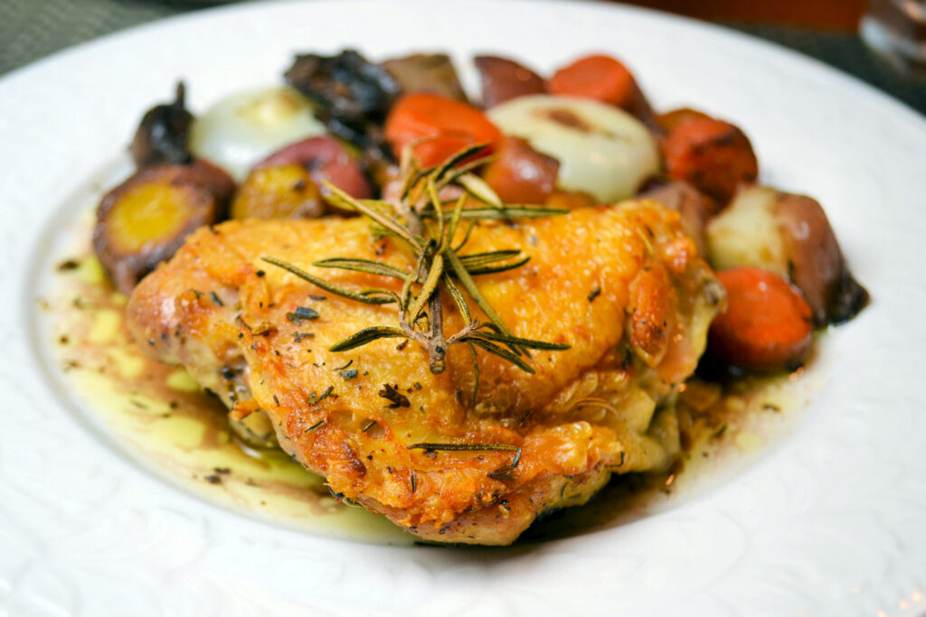 Pan Roasted Chicken Thighs Photo