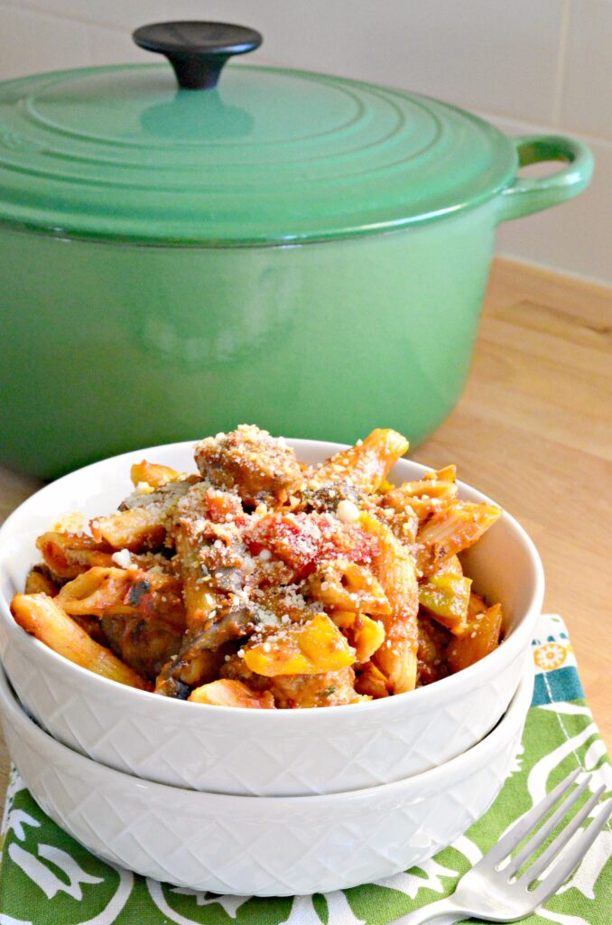 Sausage and Peppers Pasta Picture