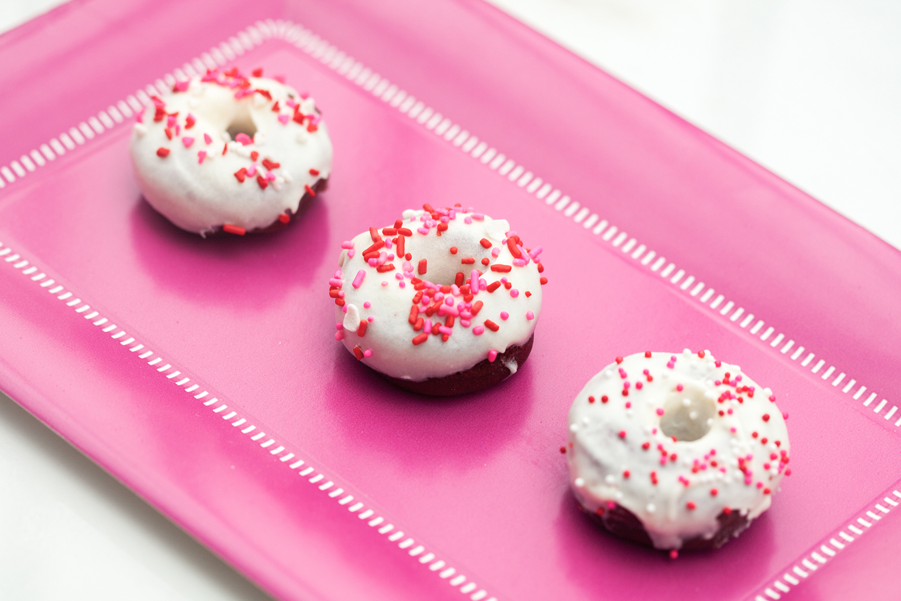 Mini Red Velvet Donuts Photo