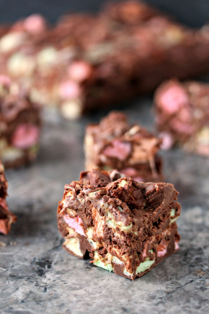 Chocolate Marshmallow Bars Picture