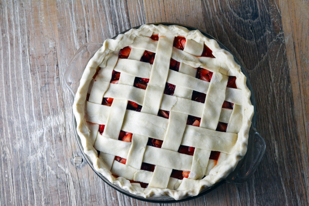 Baked Strawberry Pie Image