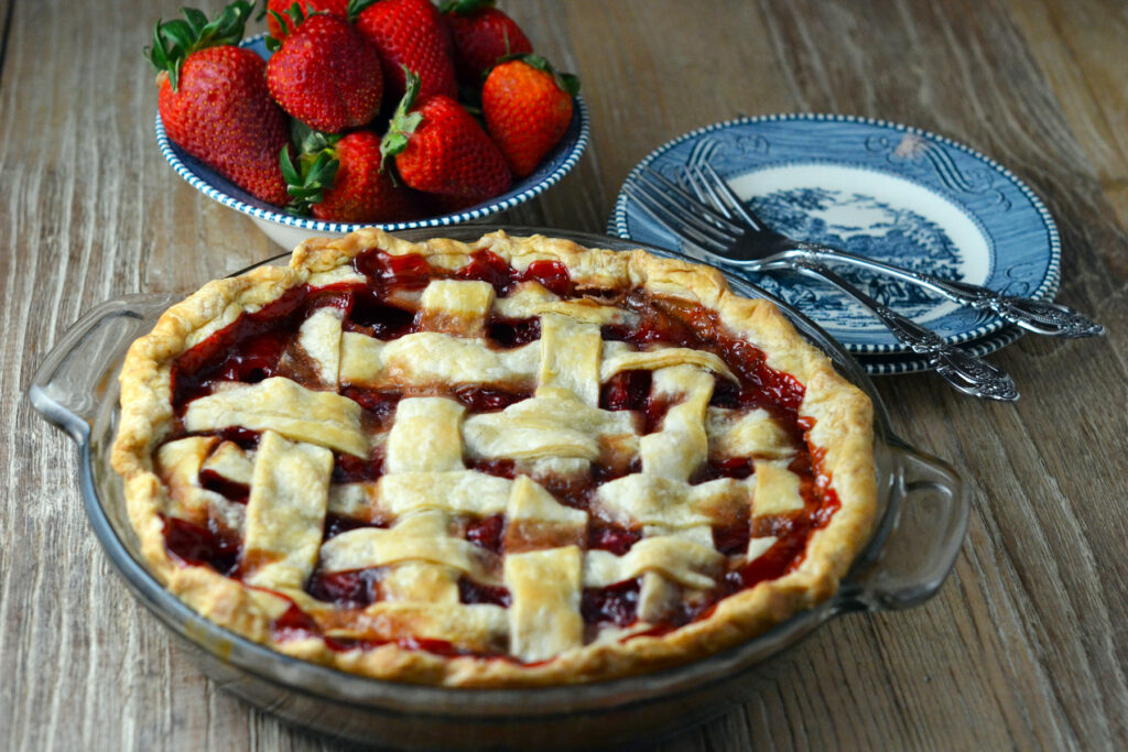 Baked Strawberry Pie Photo