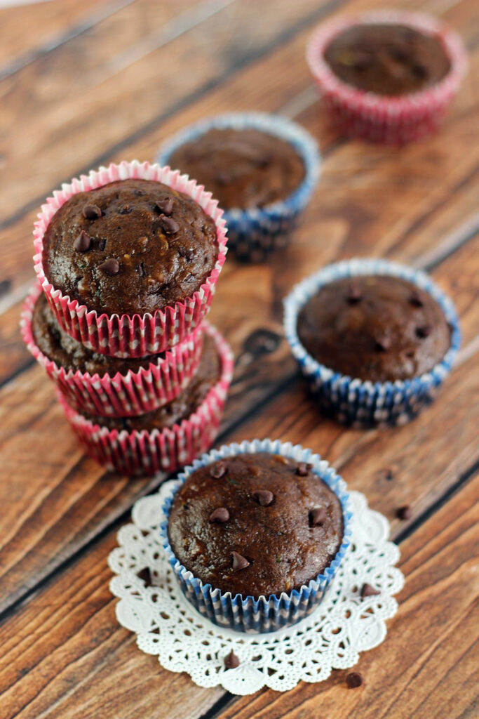 Chocolate Zucchini Muffins Image