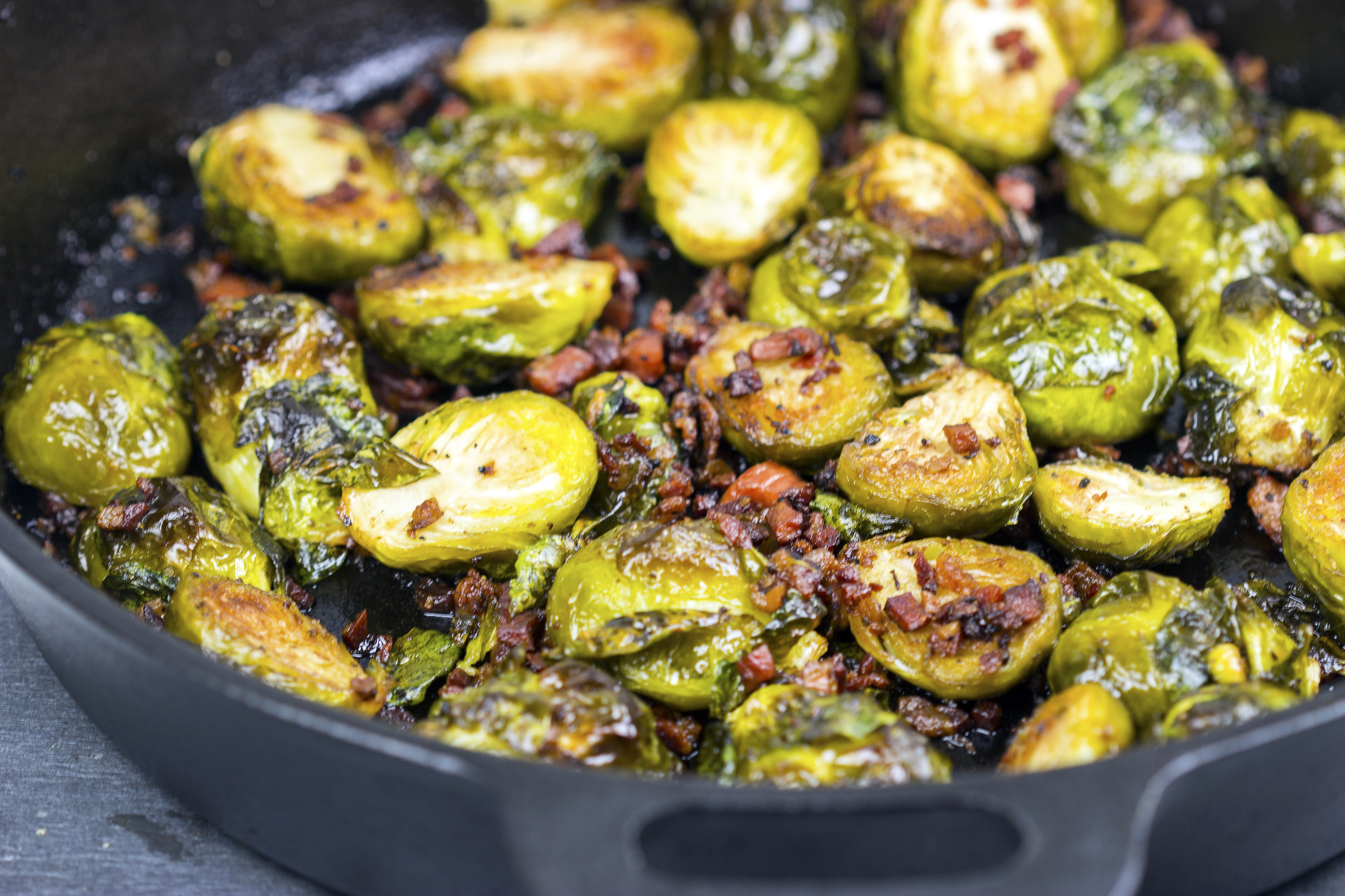 Roasted Brussels Sprouts with Pancetta Photo