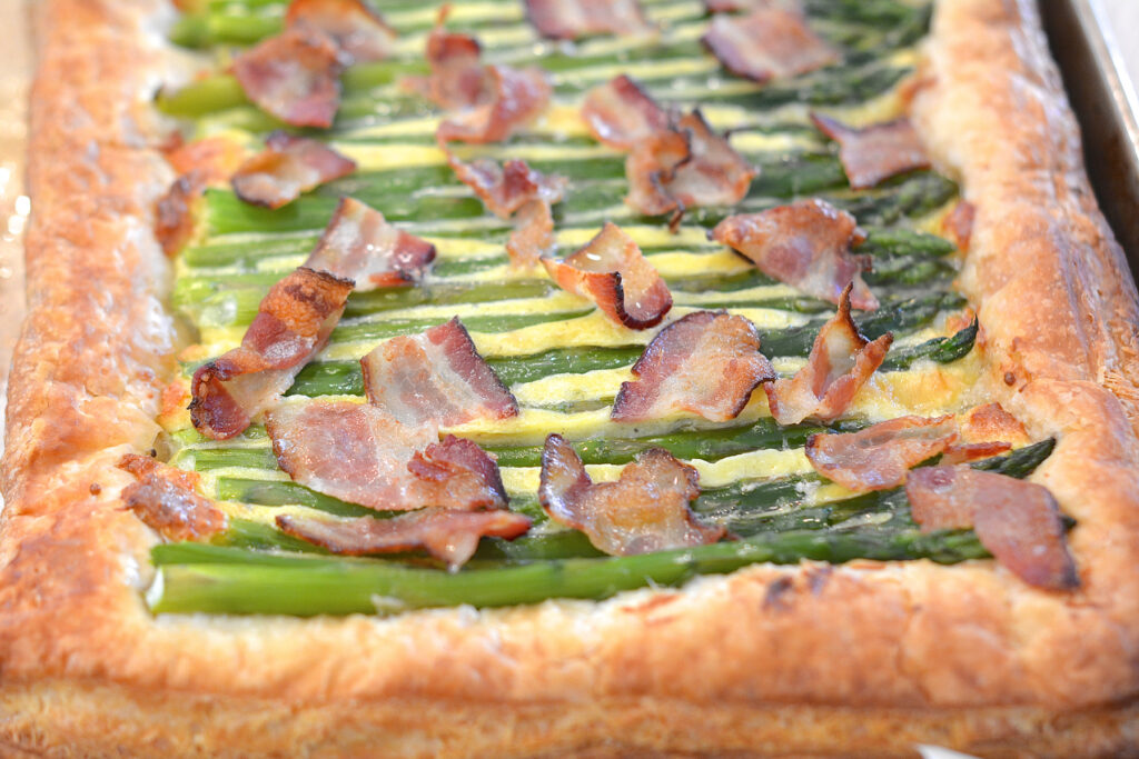 Asparagus Tart with Bacon Picture