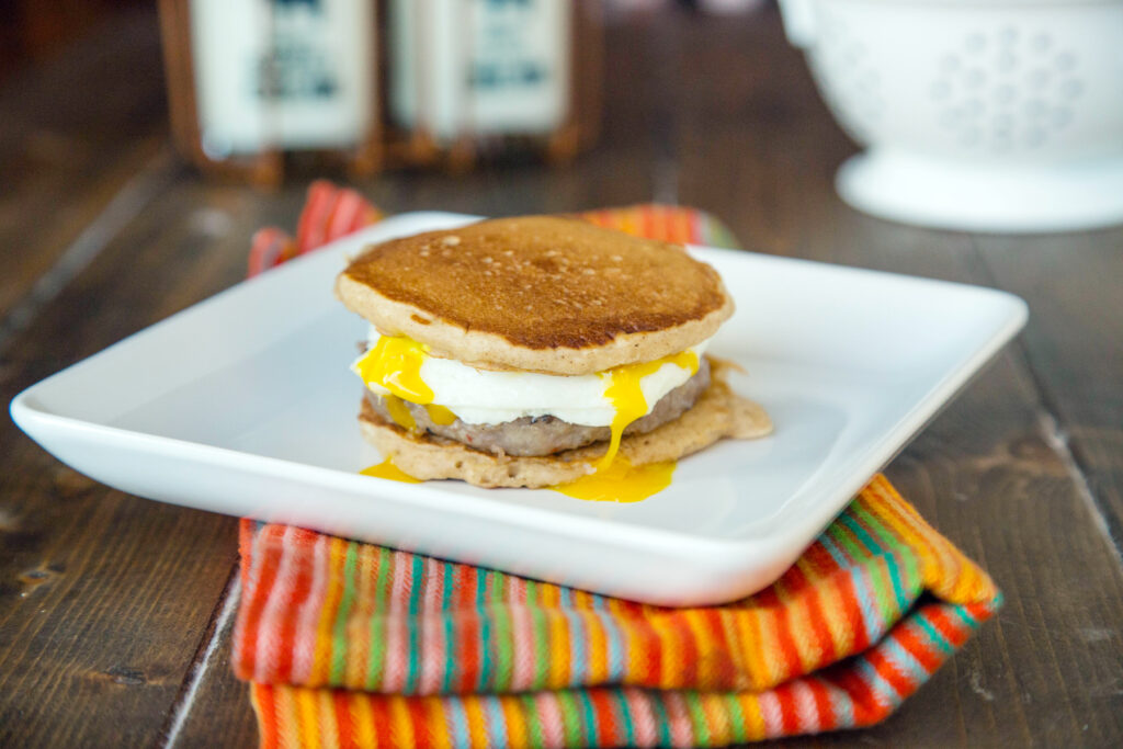 Pancake Breakfast Sandwiches Photo