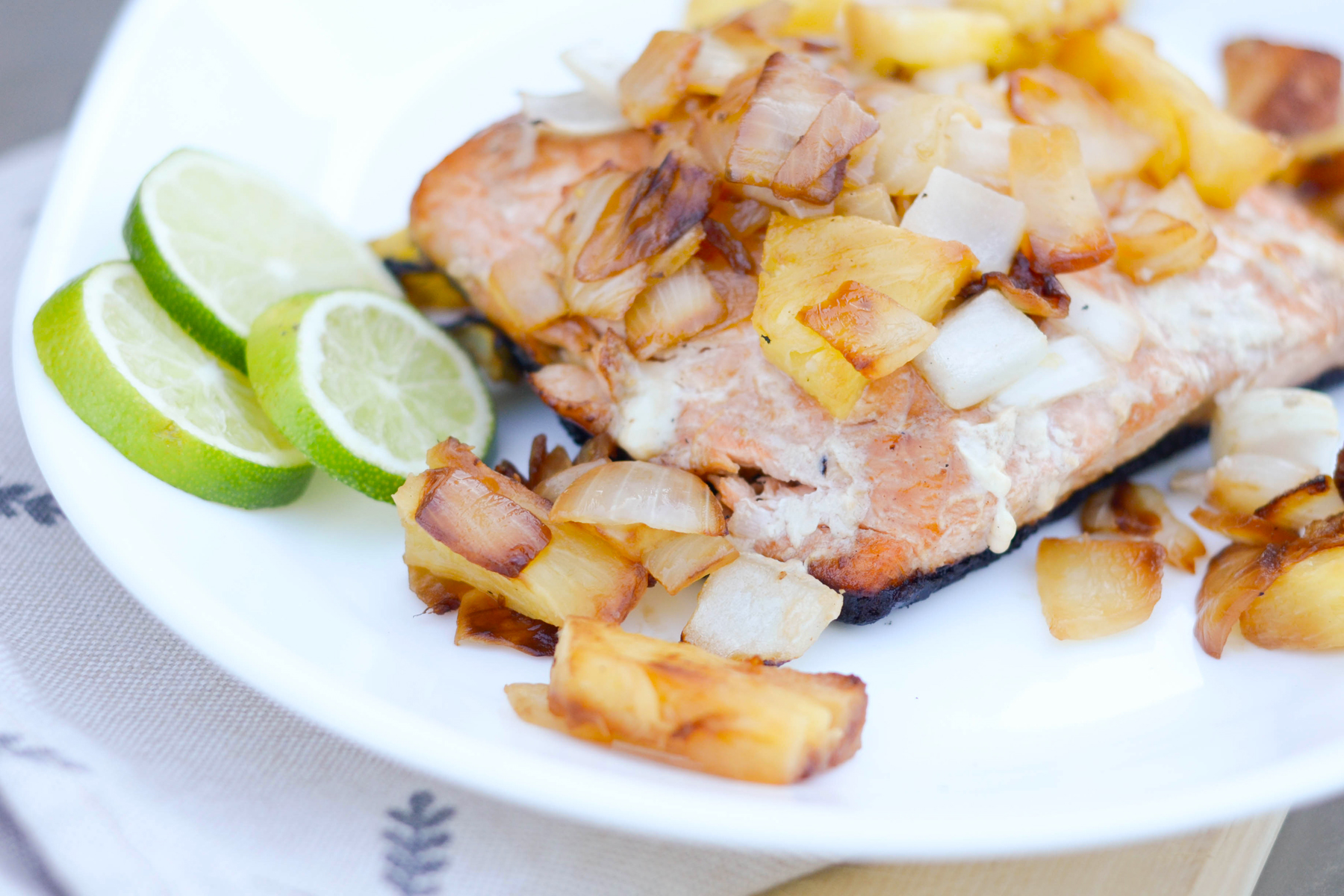 Grilled Salmon with Pineapple Salsa Photo