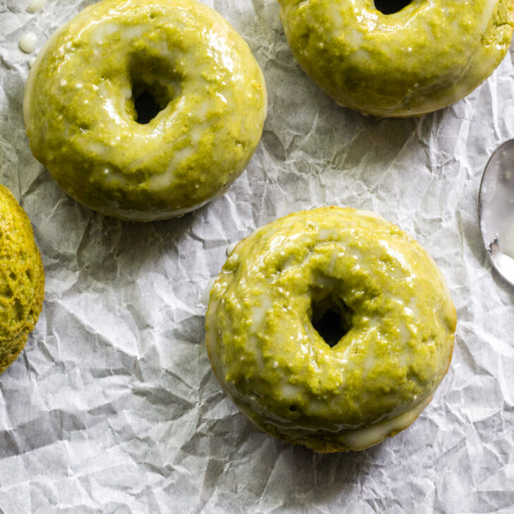 Baked Matcha Donuts Photo