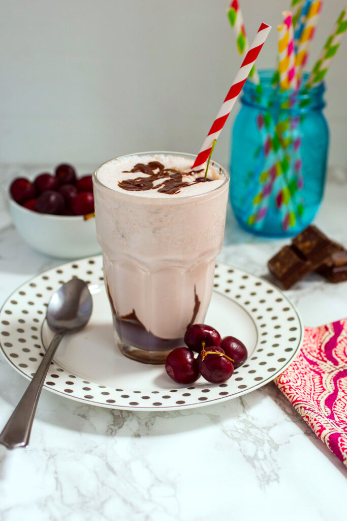Cherry Bourbon Vanilla Milkshakes Picture