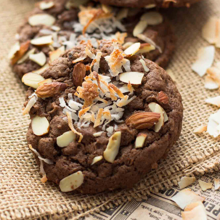 Double Chocolate Almond Joy Cookies Photo