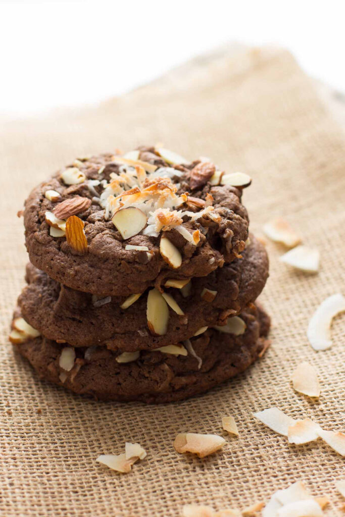 Double Chocolate Almond Joy Cookies Picture