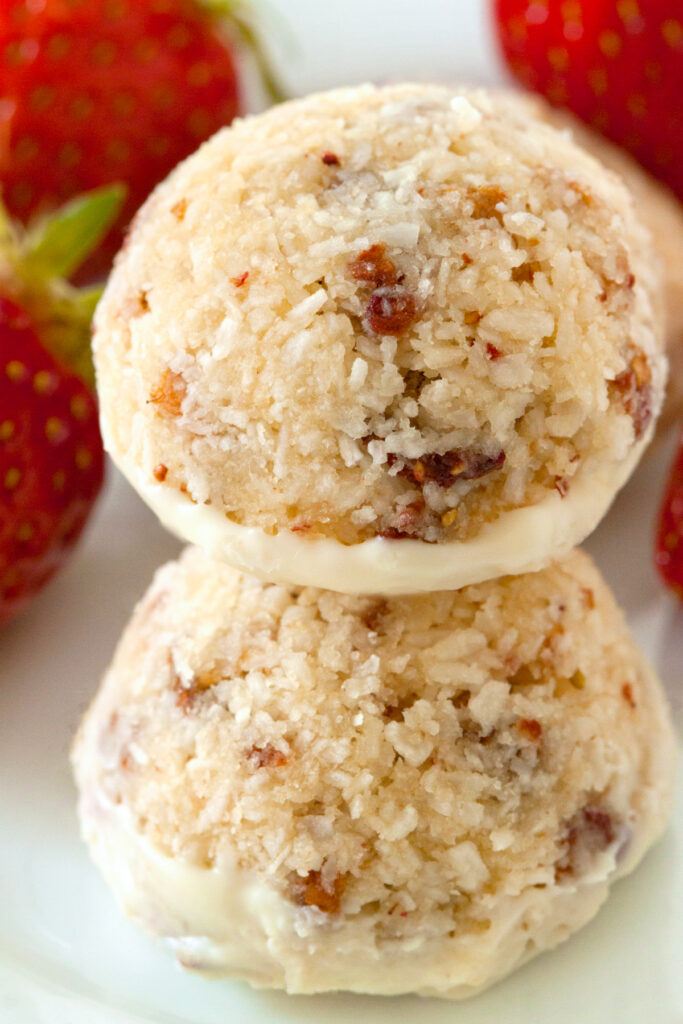 Gluten Free Strawberry Coconut Macaroons Picture