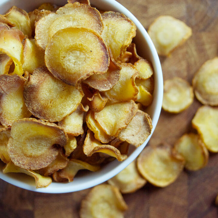 Baked Parsnip Chips Photo