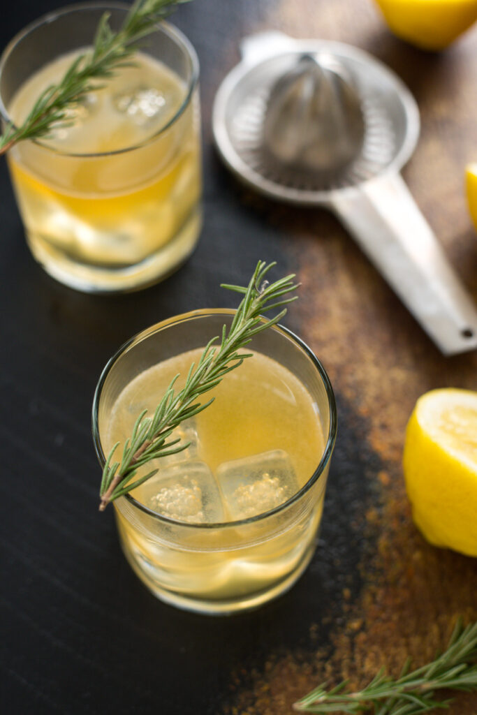 Bourbon Sour with Lemon & Rosemary Image