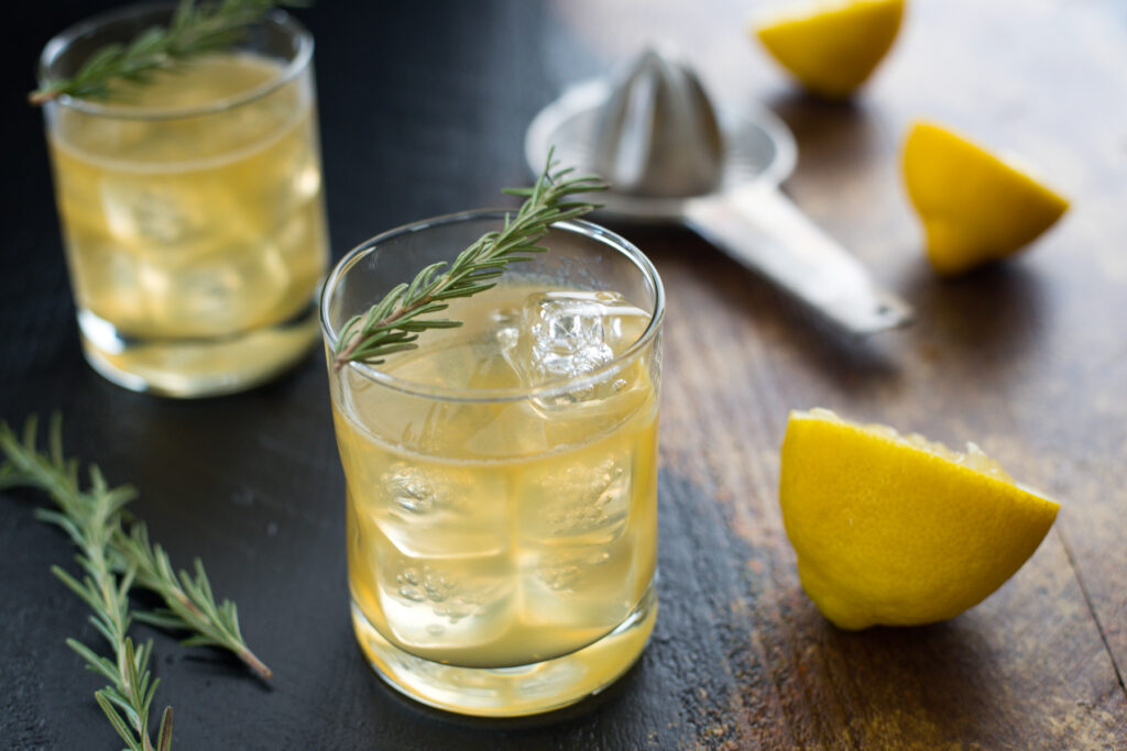 Bourbon Sour with Lemon & Rosemary Photo