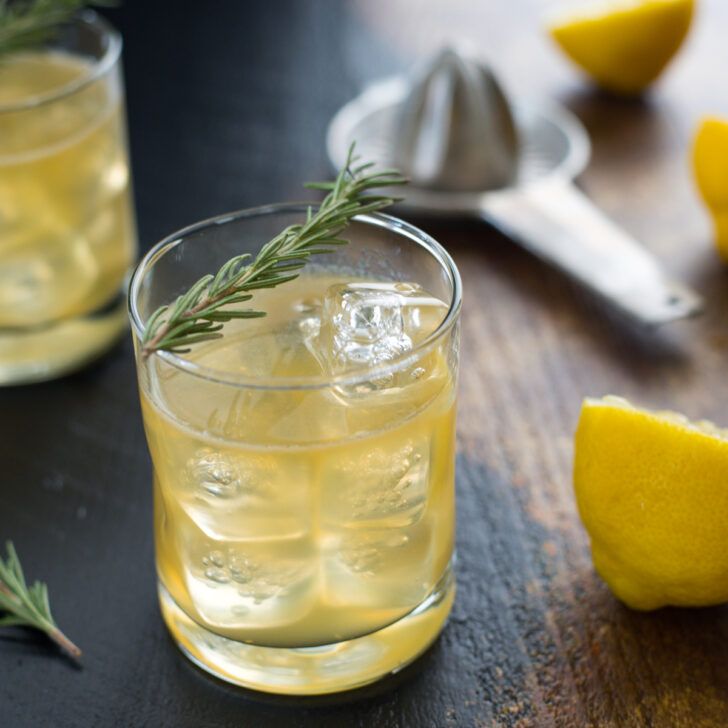 Bourbon Sour with Lemon & Rosemary Photo