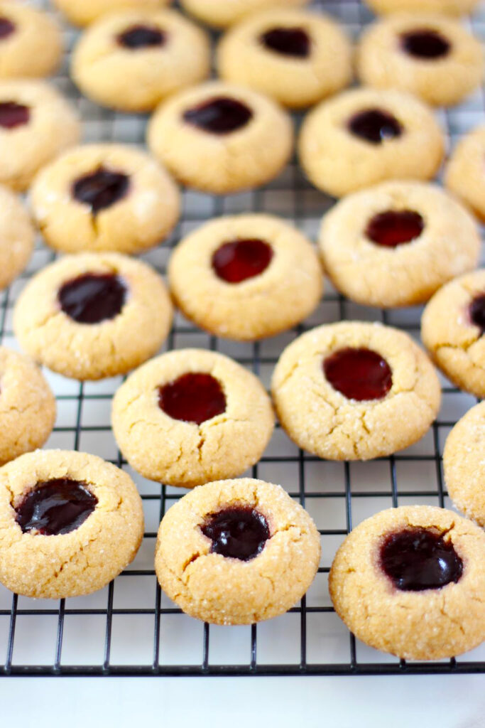 Peanut Butter & Jelly Thumbprint Cookies Picture