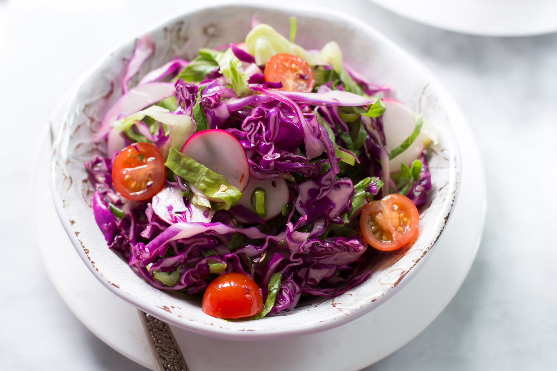 Quick Easy Red Cabbage Salad Photo