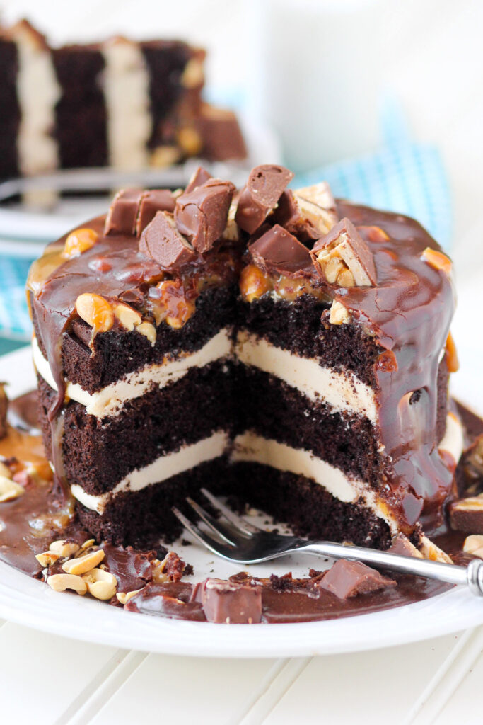 Snickers Layer Cake Picture