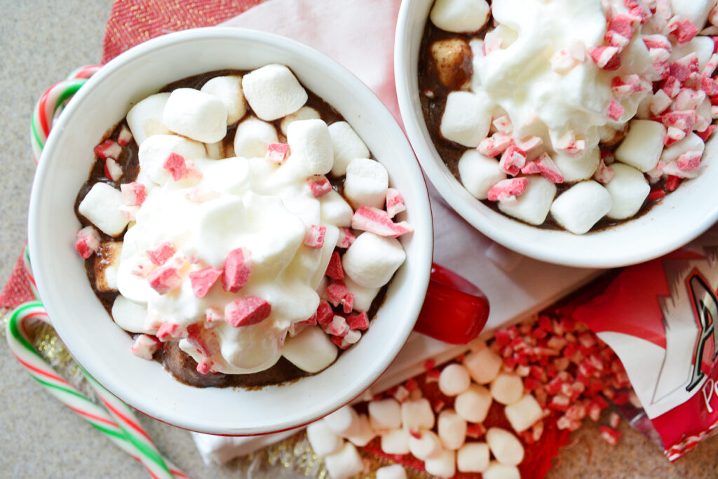 Boozy Slow Cooker Peppermint Hot Chocolate Image