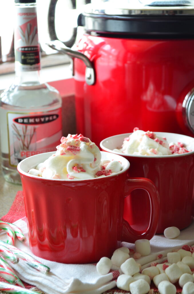 Boozy Slow Cooker Peppermint Hot Chocolate Picture
