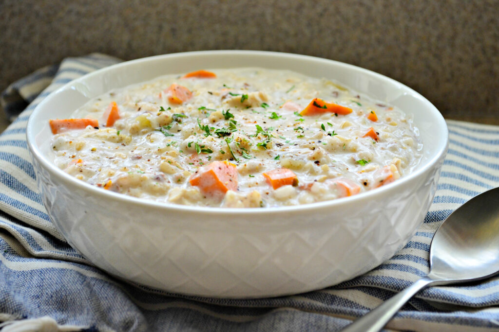 Slow Cooker Chicken and Wild Rice Soup Pic