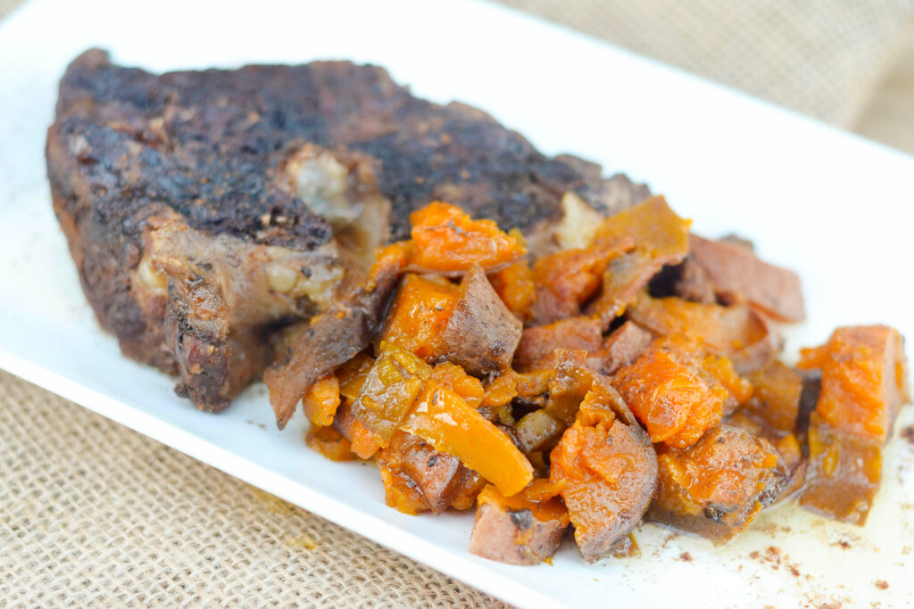 Slow Cooker Roast with Maple Sweet Potatoes Photo