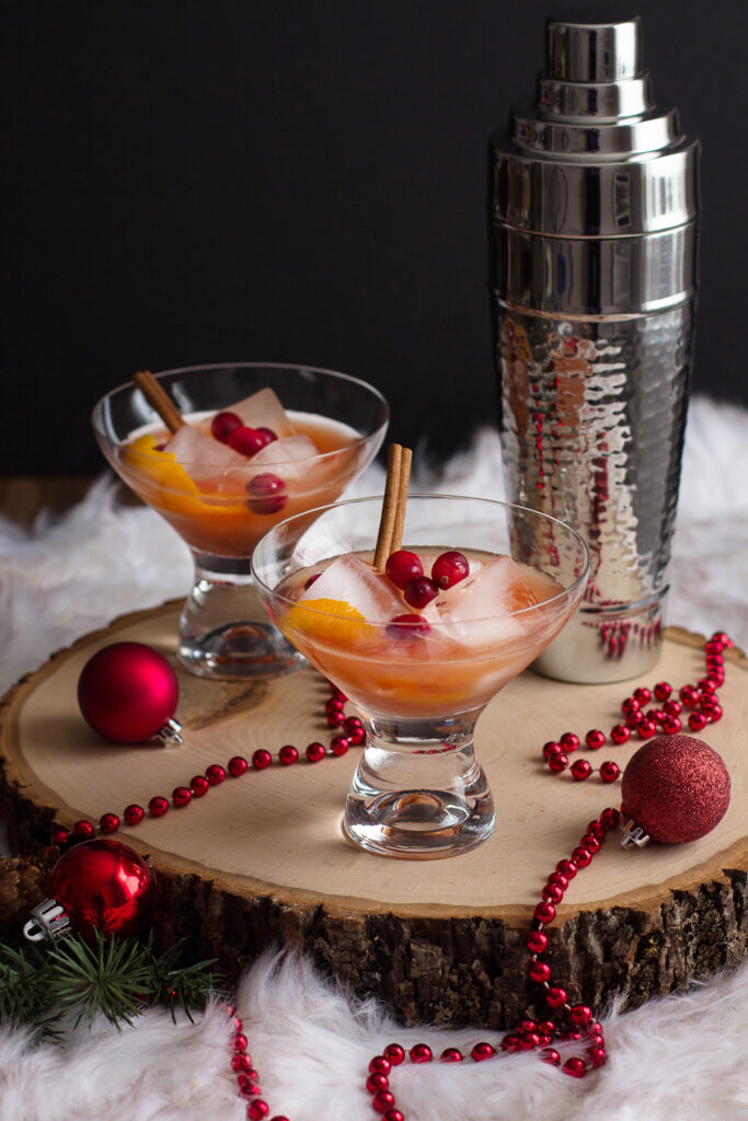 Spiced Cranberry Rum Old Fashioned Image