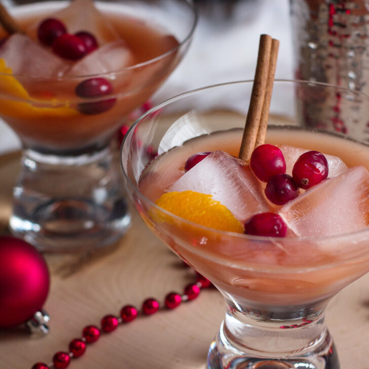 Spiced Cranberry Rum Old Fashioned Photo