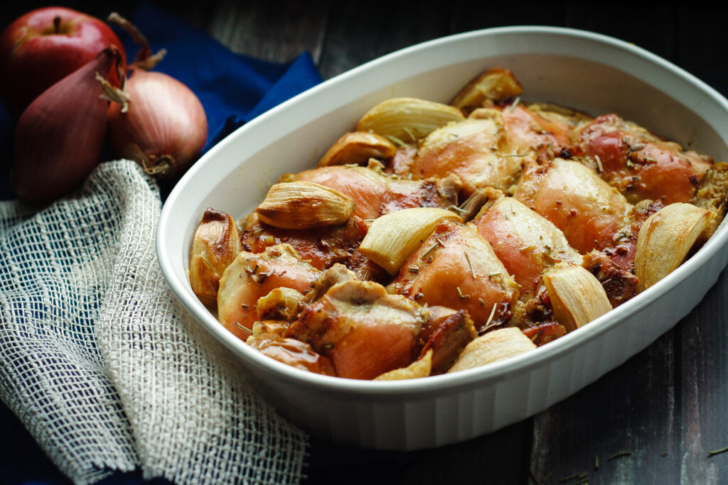 Baked Rosemary Chicken with Apples Pic