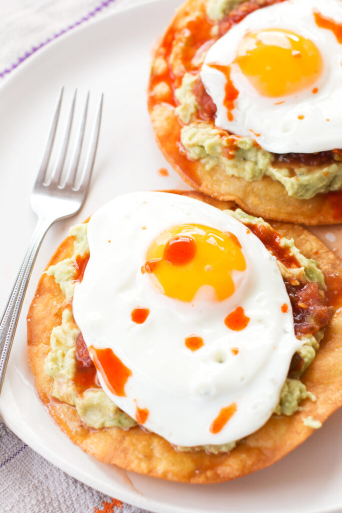 Breakfast Tostadas with Guacamole Picture