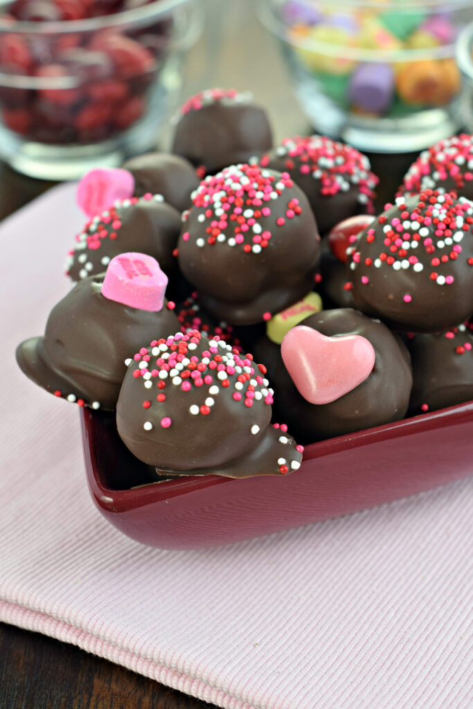 Chocolate Covered Cherry Truffles Picture