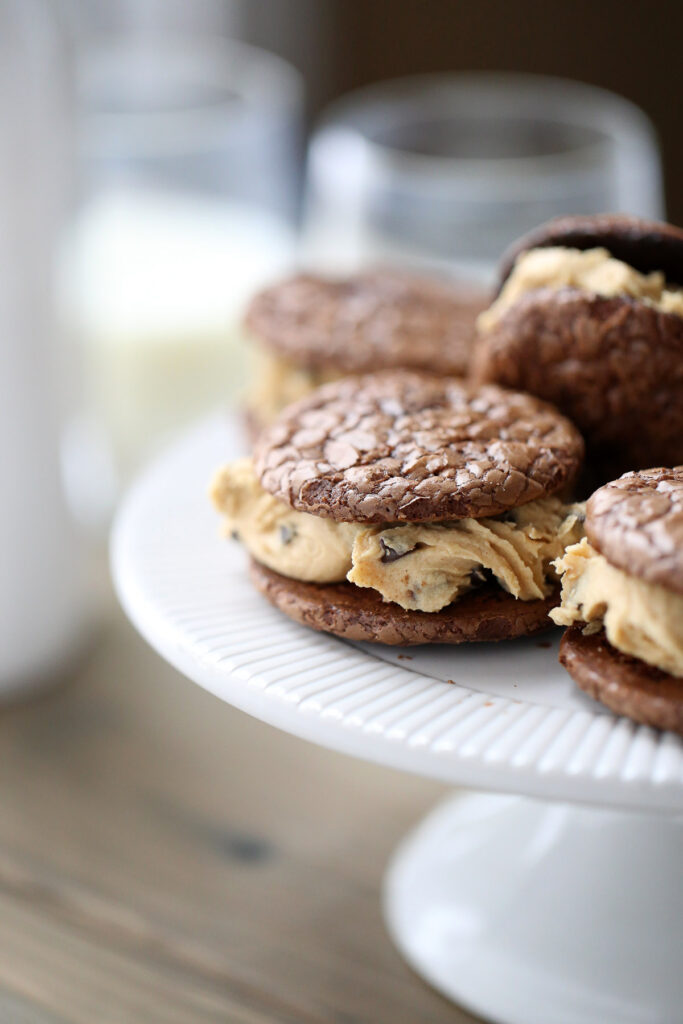 Peanut Butter Chocolate Sandwich Cookies Picture