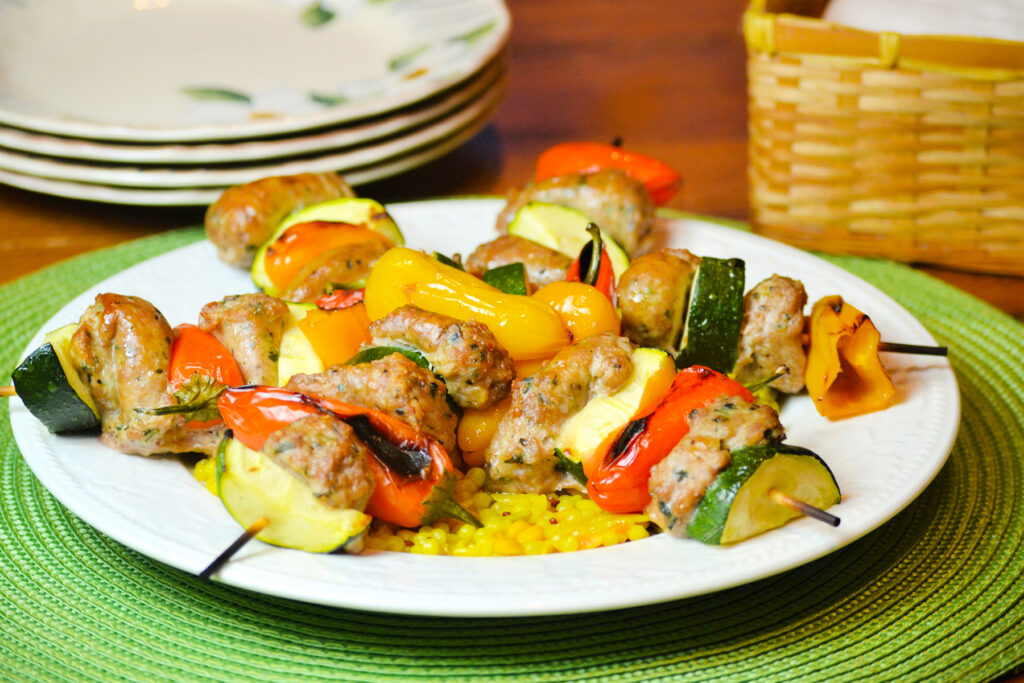 Oven Roasted Sausage Kabobs Photo