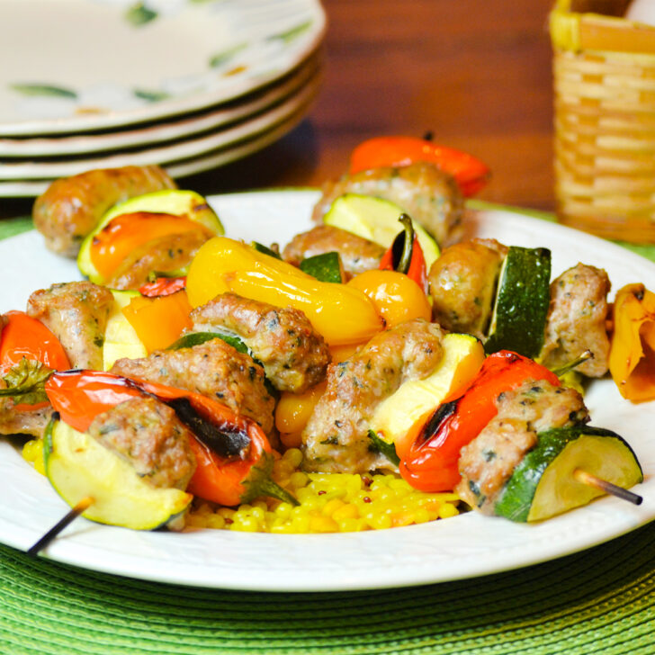 Oven Roasted Sausage Kabobs Photo