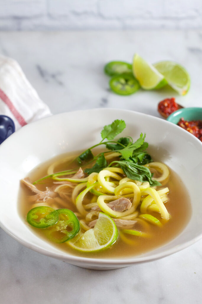 Thai Chicken Soup with Zucchini Noodles Pic