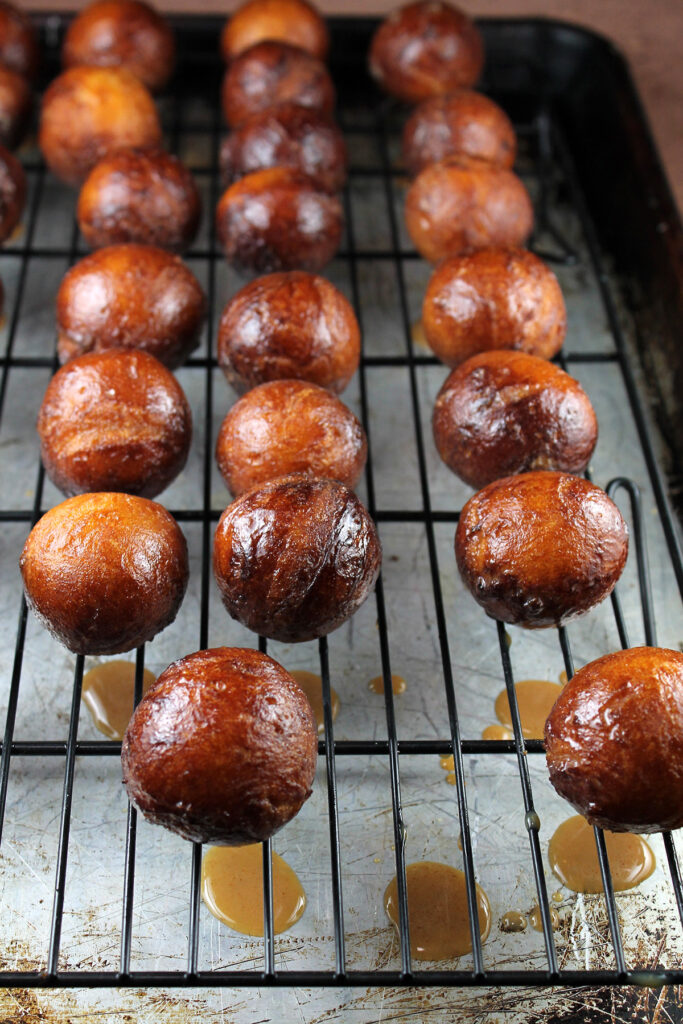 Chai Latte Glazed Donut Holes Picture