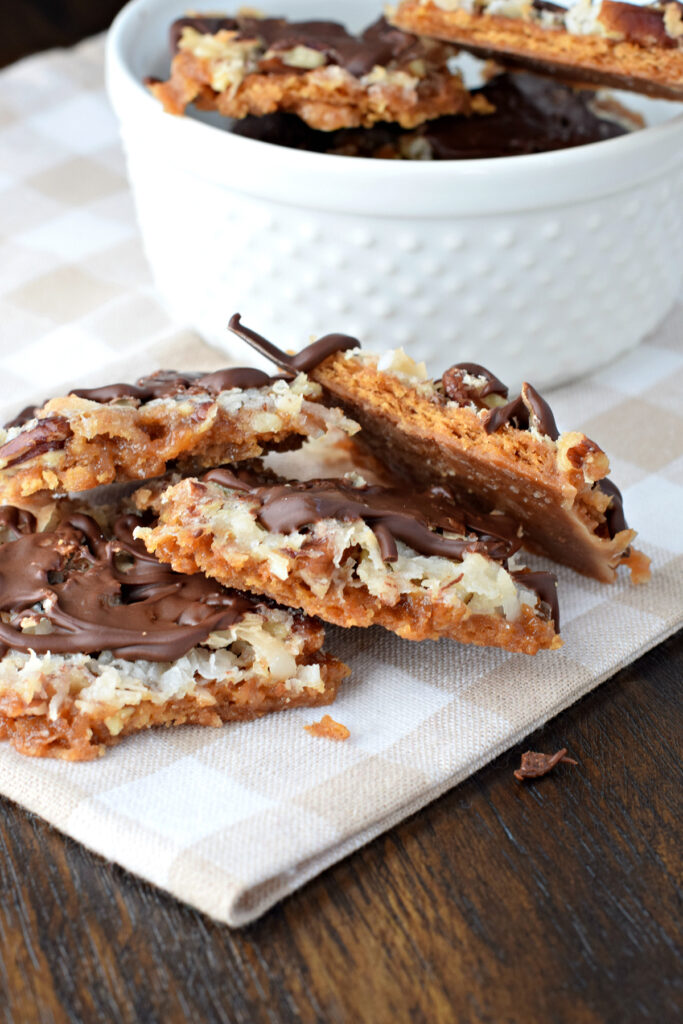 Chocolate Coconut Cracker Toffee Picture