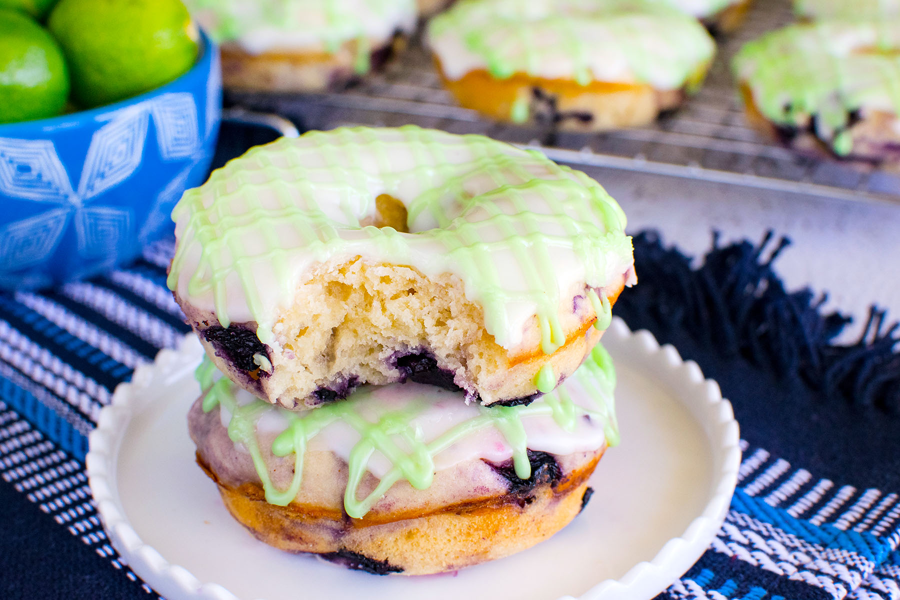 Blueberry Key Lime Donuts Photo