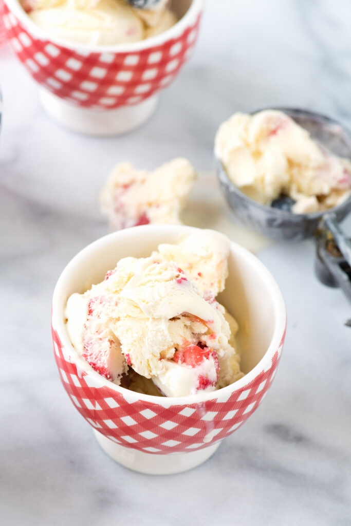 Red, White and Blue Ice Cream Image