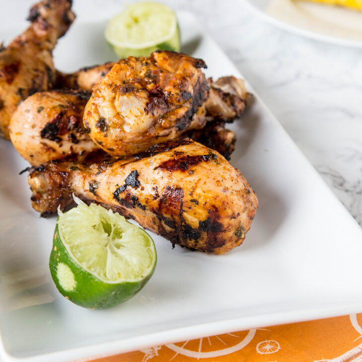 Grilled Chicken Drumsticks with Chili Lime Photo