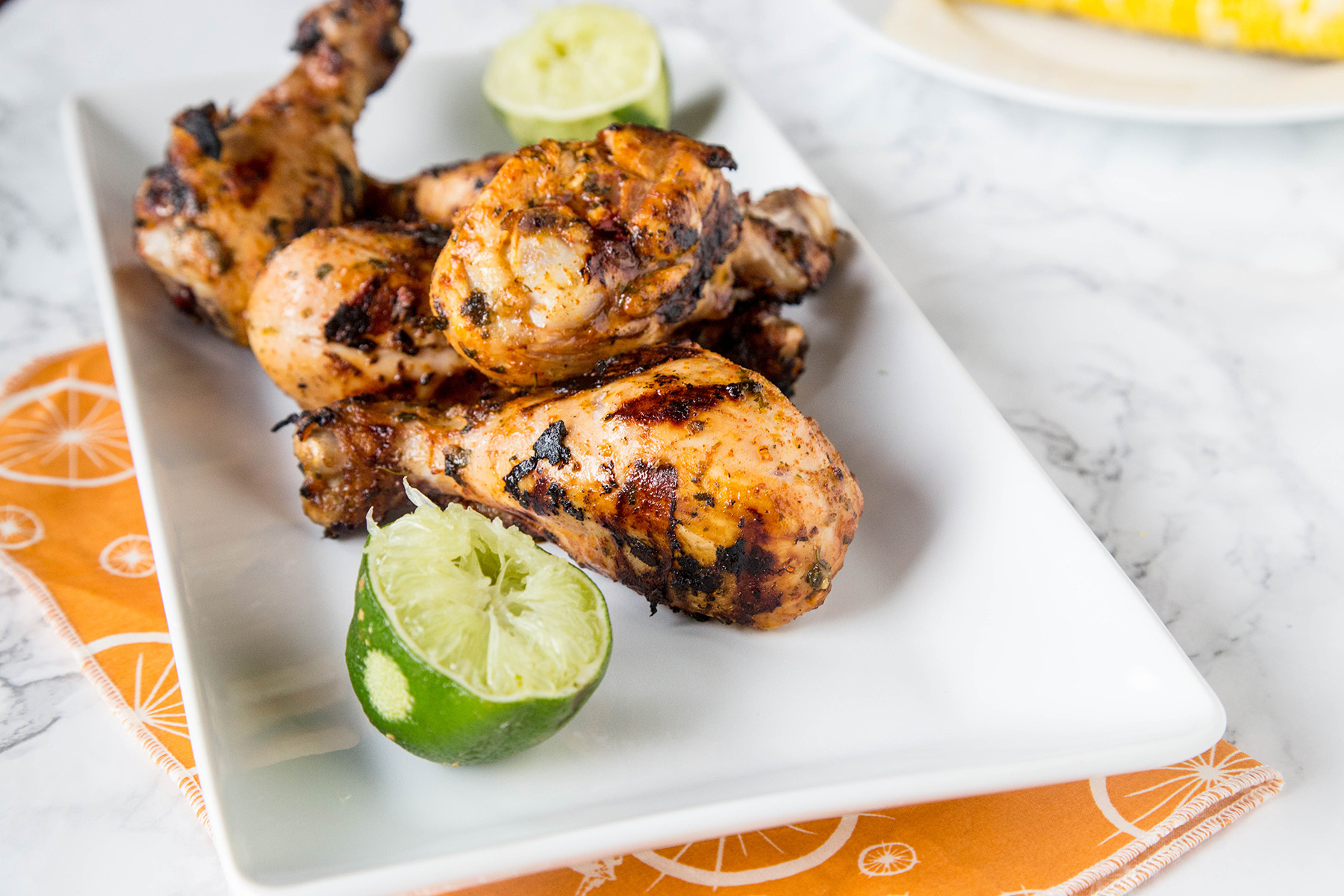 Grilled Chicken Drumsticks with Chili Lime Photo