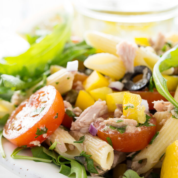 Mediterranean Tuna Pasta Salad Photo
